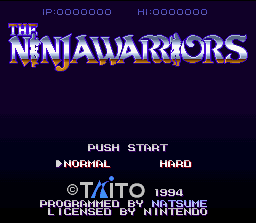 The Ninja Warriors Again box art for Super Famicom